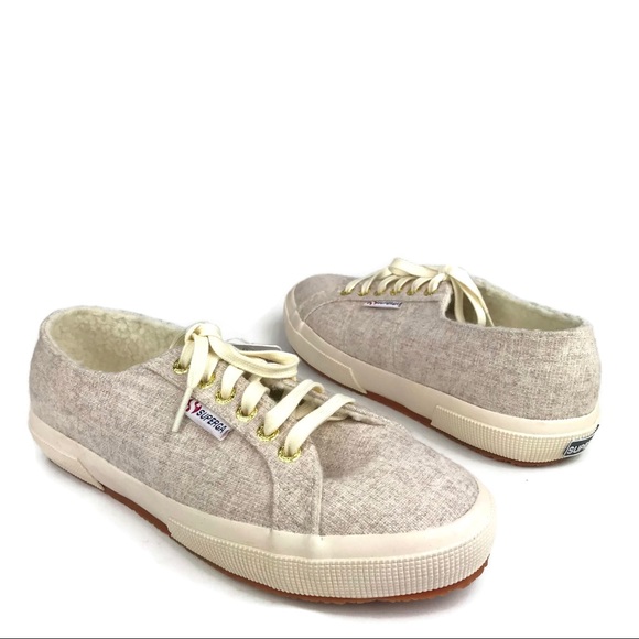 superga fur lined sneakers